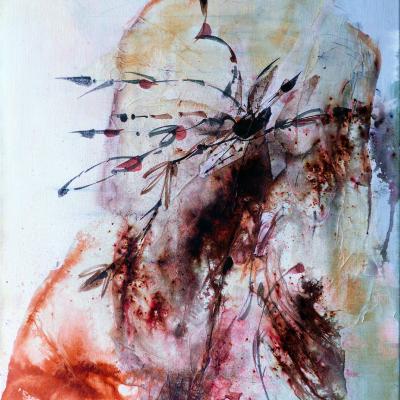 Peinture Eliette Femme Fleur 05