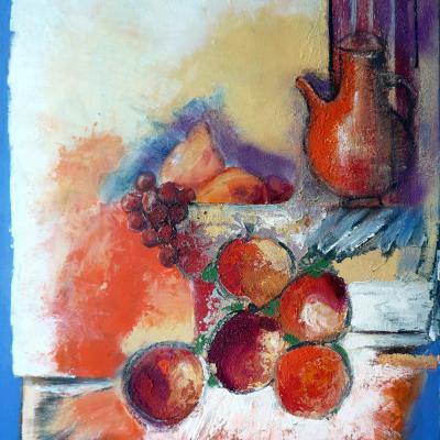Peinture Eliette Fruits Et Cruche